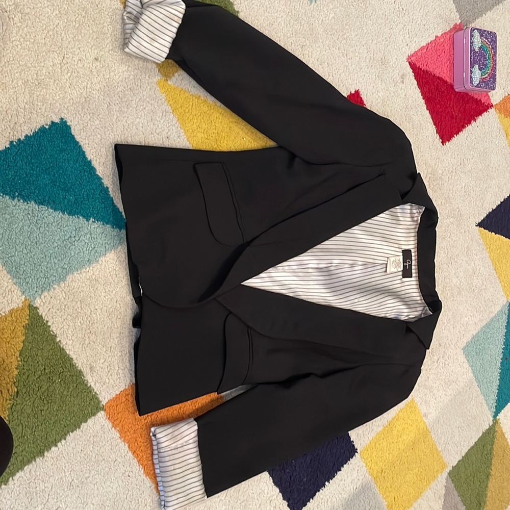 Aqua blazer black size small